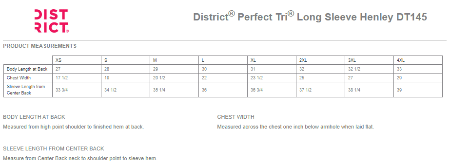 District® Perfect Tri® Long Sleeve Henley