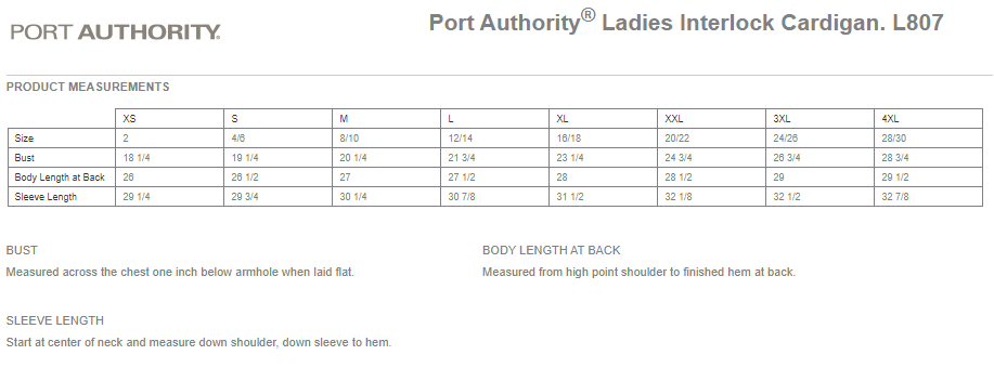 Port Authority® Ladies Interlock Cardigan - SG