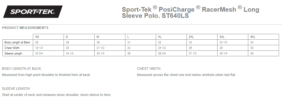 Sport-Tek ® PosiCharge ® RacerMesh ® Long Sleeve Polo