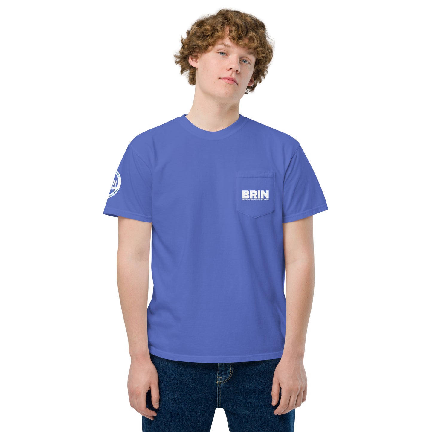 Brin Blue Pocket Tee - Comfort Colors - Unisex