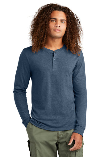 District® Perfect Tri® Long Sleeve Henley - HG