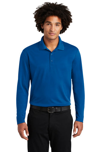Sport-Tek ® PosiCharge ® RacerMesh ® Long Sleeve Polo - SG