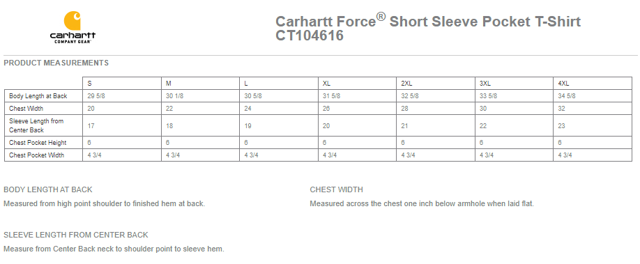 Carhartt Force® Short Sleeve Pocket T-Shirt - NWGF