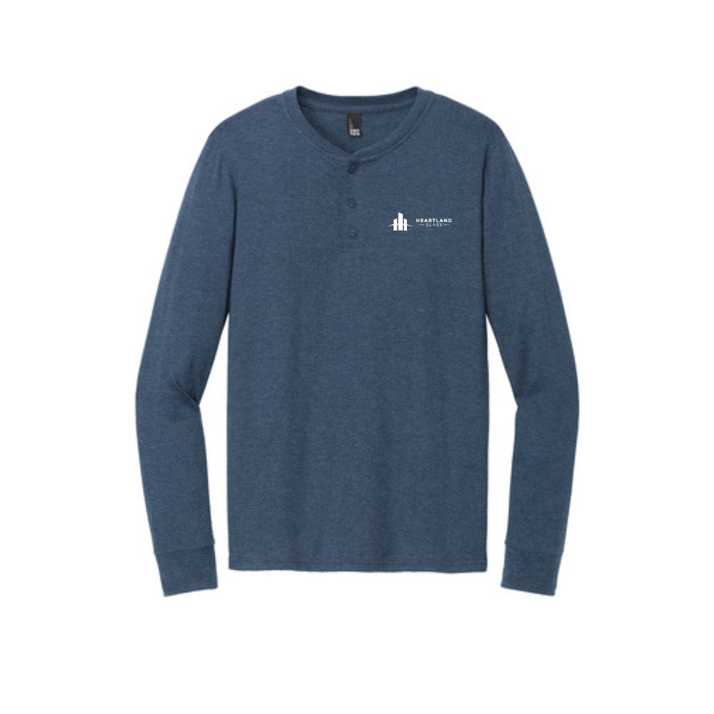 District® Perfect Tri® Long Sleeve Henley - HG