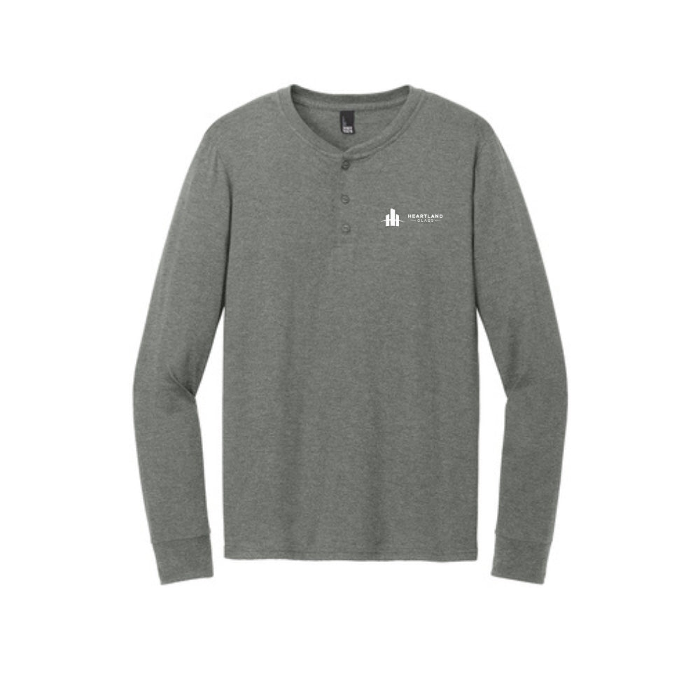 District® Perfect Tri® Long Sleeve Henley - HG