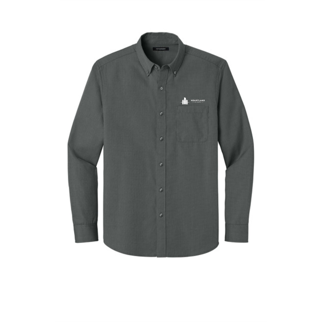 Port Authority® Long Sleeve Nailhead Easy Care Shirt HG