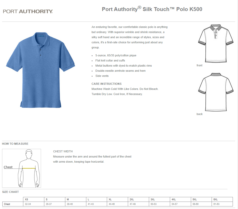 Port Authority® Silk Touch™ Polo