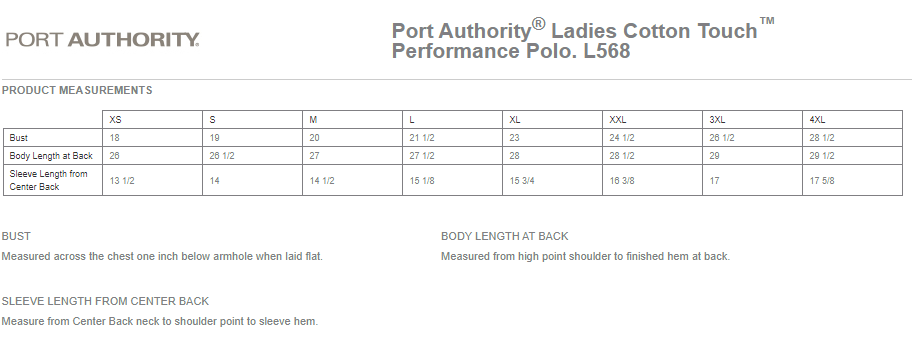 Port Authority® Ladies Cotton Touch™ Performance Polo - NWGF