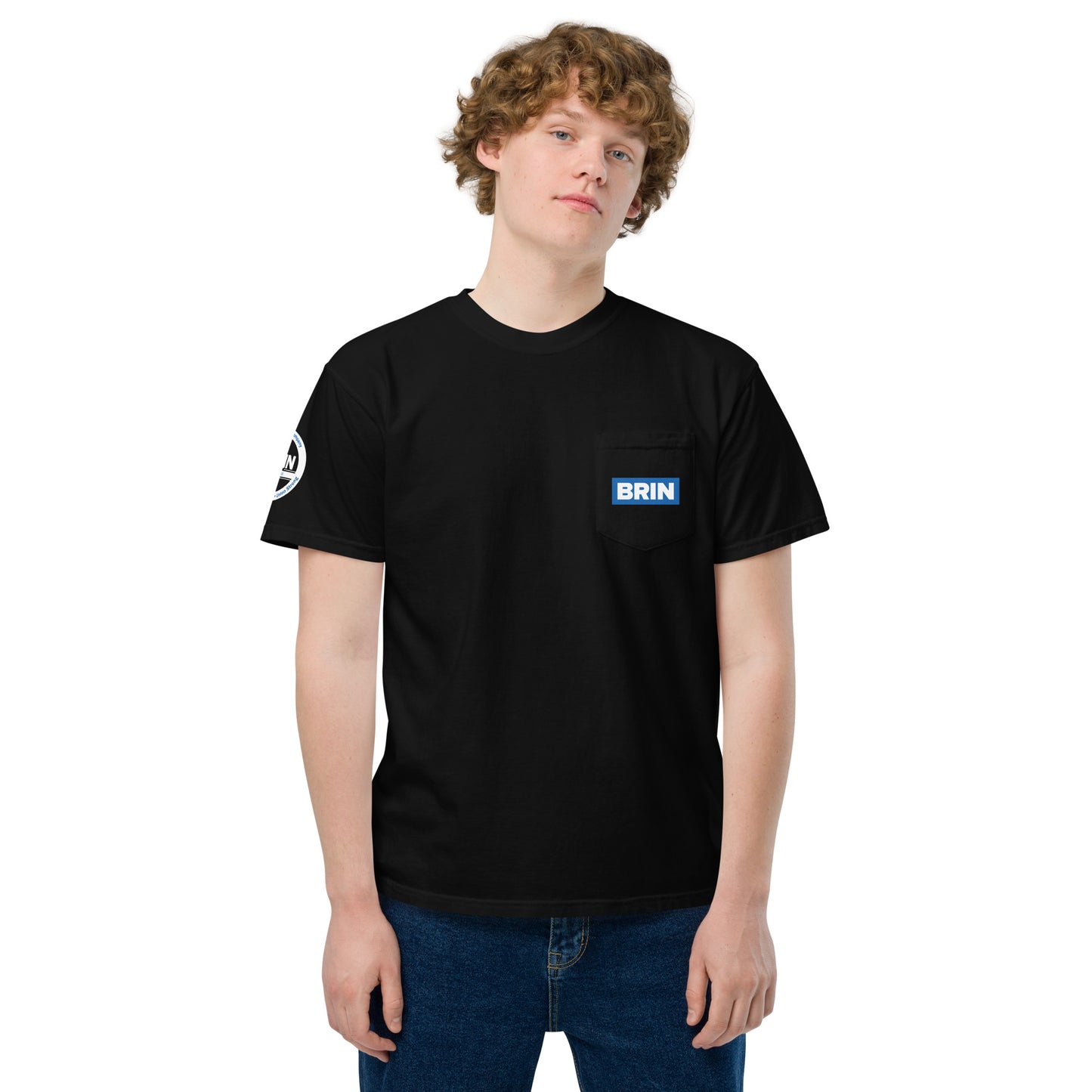 Brin Black Pocket Tee - Comfort Colors - Unisex